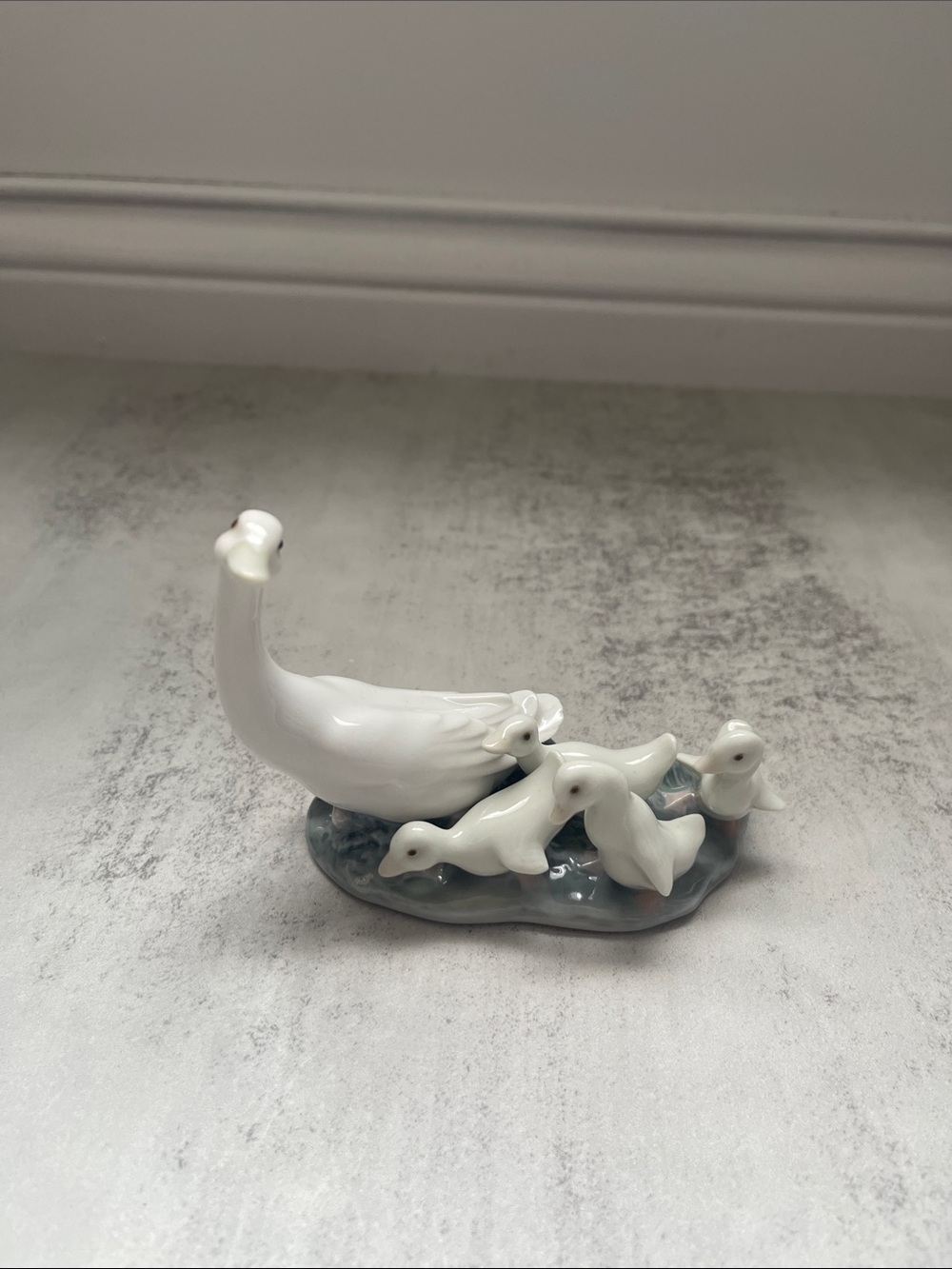 Lladro Little Ducks after Mother Figurine